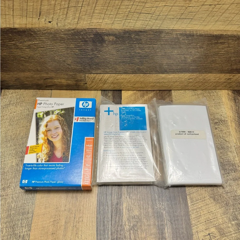 HP Photo Papers 4x6” LOT (3 Packages)